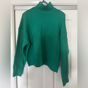 RD Style Green Cowl Neck Sweater